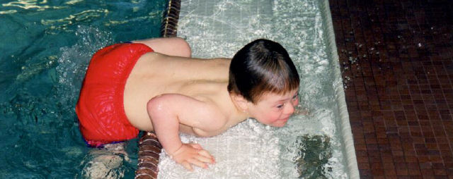 Connor age 4 swimming